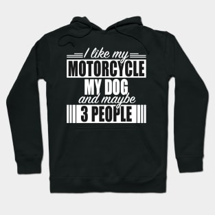 Motorcycles Like Motorcycle My Dog And 3 People Hoodie